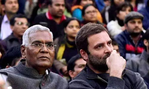 Rahul Gandhi, D Raja