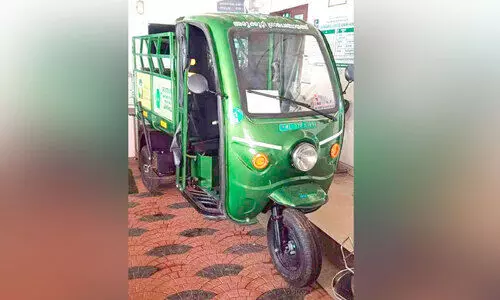 പഞ്ചായത്തിന്​ ‘ഷോക്കായി’ ഇലക്ട്രിക് ഓട്ടോ