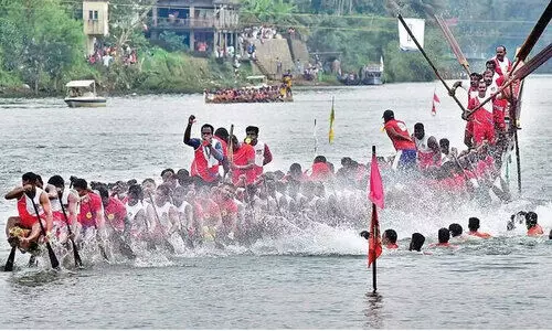 താഴത്തങ്ങാടി ചാമ്പ്യൻസ് ബോട്ട് ലീഗ് ശനിയാഴ്ച; ഓളപ്പരപ്പിൽ ഒമ്പത്​ ചുണ്ടൻ വള്ളങ്ങൾ മാറ്റുരക്കും