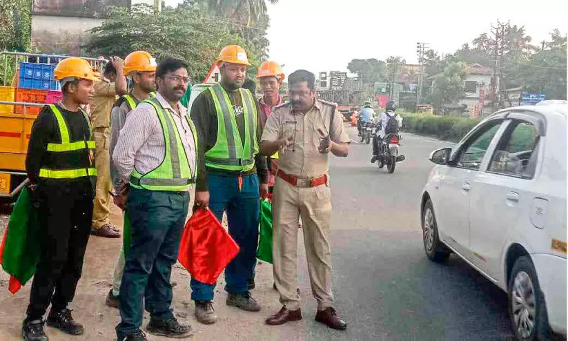 ഉയരപ്പാത നിർമാണം; ഗതാഗതക്കുരുക്കഴിക്കാൻ 16 മാർഷൽമാർ