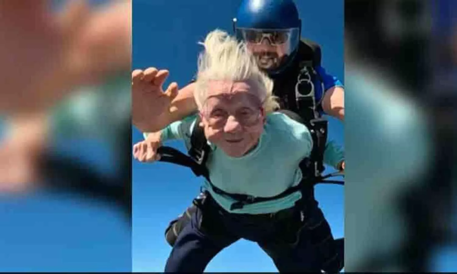 104ാം വയസിൽ 13500 അടി ഉയരത്തിൽ നിന്ന് സ്കൈഡൈവ്