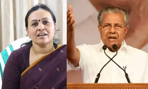 pinarayi vijayan veena george