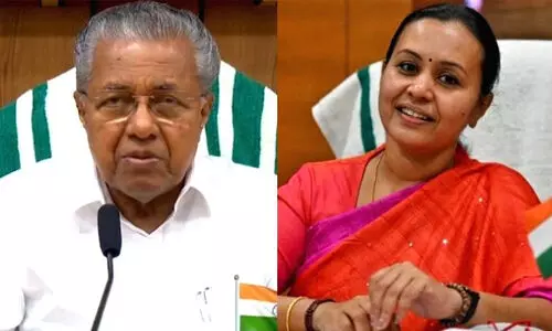 veena george, pinarayi vijayan