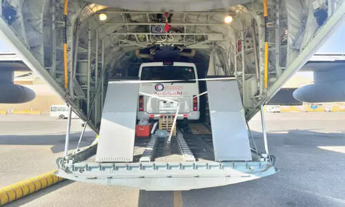 Relief Flight Arriving to Libya