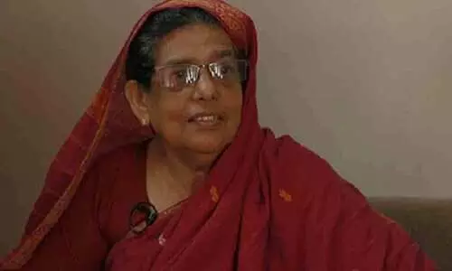 കുടുംബശ്രീ പരിപാടിയിൽ തട്ടമൂരി പ്രതിഷേധിച്ച് വി.പി.സുഹ്റ