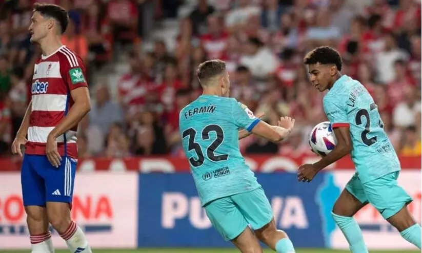 സമനിലയിൽ രക്ഷപ്പെട്ട് ബാഴ്സലോണ; ജയം പിടിച്ച് അത്ലറ്റികോ മാഡ്രിഡ് സമനിലയിൽ രക്ഷപ്പെട്ട് ബാഴ്സലോണ; ജയം പിടിച്ച് അത്ലറ്റികോ മാഡ്രിഡ്