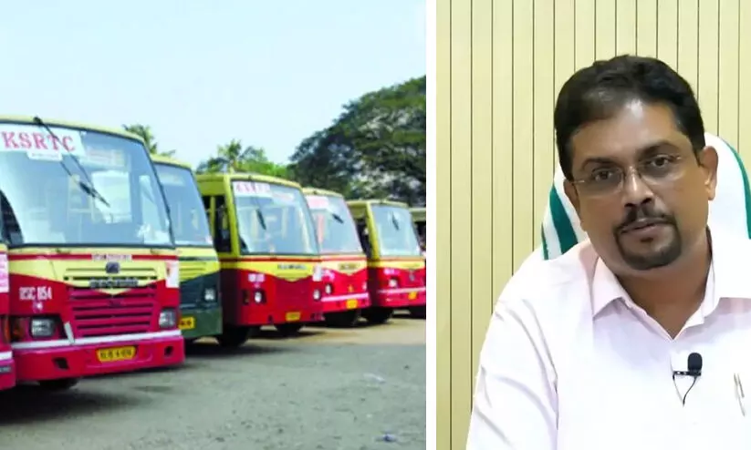 കെ.ടി.ഡി.എഫ്.സിയുടെ ഇന്നത്തെ പ്രശ്നങ്ങൾക്ക് കെ.എസ്.ആർ.ടി.സി അല്ല ഉത്തരവാദിയെന്ന് ബിജു പ്രഭാകർ കെ.ടി.ഡി.എഫ്.സിയുടെ ഇന്നത്തെ പ്രശ്നങ്ങൾക്ക് കെ.എസ്.ആർ.ടി.സി അല്ല ഉത്തരവാദിയെന്ന് ബിജു പ്രഭാകർ