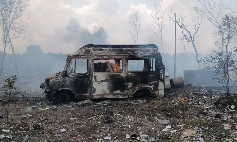 Several were feared dead after an explosion occurred at a firecracker factory in Tamil Nadu’s Ariyalur on Monday