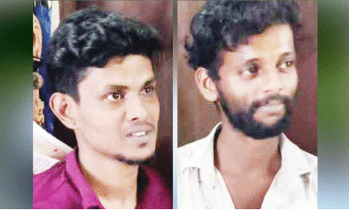 ക​ഞ്ചാ​വും ആ​യു​ധ​ങ്ങ​ളു​മാ​യി യു​വാ​ക്ക​ൾ അ​റ​സ്റ്റി​ൽ