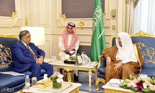 Shura Council Speaker and Indian Ambassador held a meeting