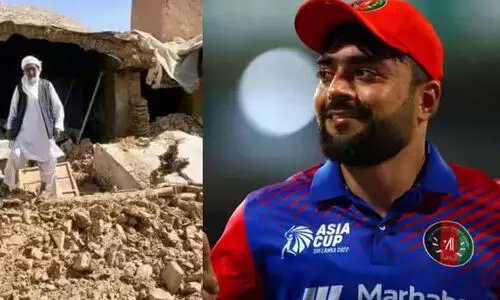 ലോകകപ്പ് മാച്ച് ഫീ അഫ്ഗാനിലെ ഭൂകമ്പ ദുരിതബാധിതർക്ക് നൽകുമെന്ന് റാഷിദ് ഖാൻ