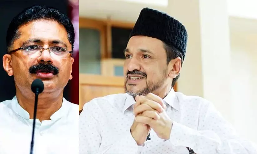 kt jaleel and sadikali thangal