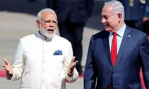 PM Modi and Israel Prime minister Benjamin Netanyahu