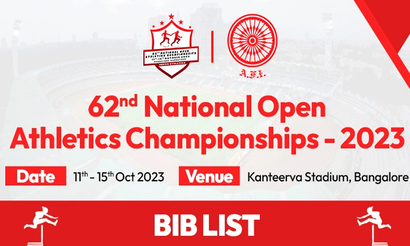 62nd National Open Athletics Championship, 62nd National Open Athletics Championship,
