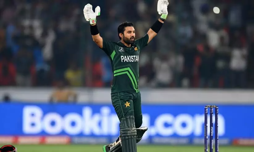 ഈ നേട്ടം ഗസ്സയിലെ സഹോദരങ്ങൾക്ക്...; സെഞ്ച്വറി പ്രകടനത്തിനു പിന്നാലെ പാക് താരം റിസ്വാൻ ഈ നേട്ടം ഗസ്സയിലെ സഹോദരങ്ങൾക്ക്...; സെഞ്ച്വറി പ്രകടനത്തിനു പിന്നാലെ പാക് താരം റിസ്വാൻ