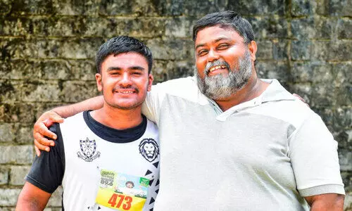 പിതാവിന്റെ ശിക്ഷണം; മകന് സ്വർണം പിതാവിന്റെ ശിക്ഷണം; മകന് സ്വർണം