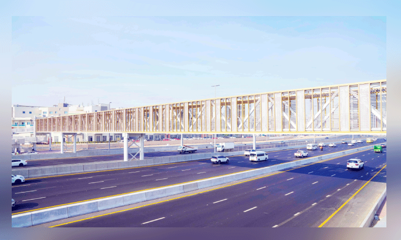 റാസൽഖോർ റോഡിൽ നിർമിച്ച നടപ്പാലം റാസൽഖോർ റോഡിൽ നിർമിച്ച നടപ്പാലം