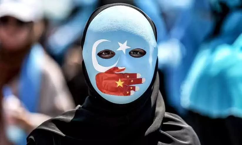 ഒരു ഉയ്ഗൂർ പ്രതിഷേധം