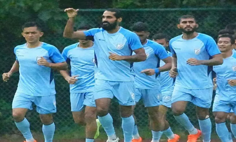 Indian Football Team Under Training