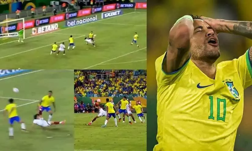 85ാം മിനിറ്റിൽ ബ്രസീലിനെ ഞെട്ടിച്ച ബൈസിക്കിൾ കിക്ക്; സമനിലയിൽ കുരുക്കി വെനിസ്വേല 85ാം മിനിറ്റിൽ ബ്രസീലിനെ ഞെട്ടിച്ച ബൈസിക്കിൾ കിക്ക്; സമനിലയിൽ കുരുക്കി വെനിസ്വേല