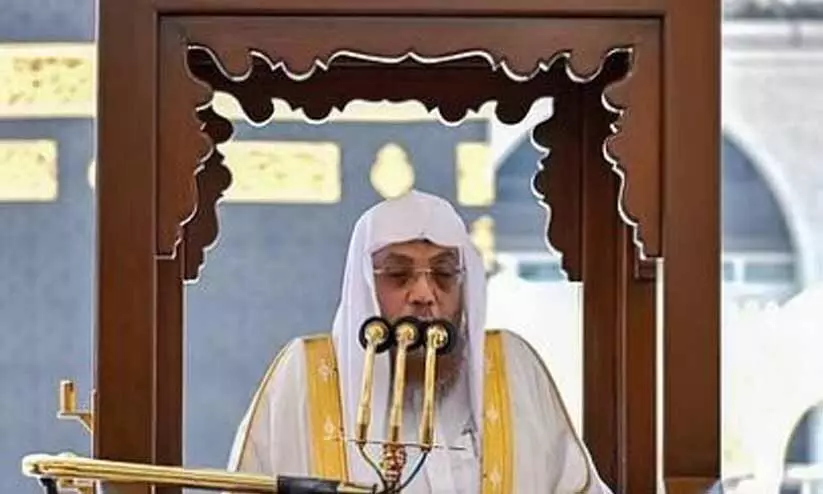 ഫലസ്തീൻ: ജുമുഅ ഖുതുബയിൽ മക്ക ഇമാമിെൻറ കണ്ഠമിടറി ഫലസ്തീൻ: ജുമുഅ ഖുതുബയിൽ മക്ക ഇമാമിെൻറ കണ്ഠമിടറി