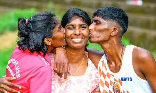 എറണാകുളം ജില്ല സ്കൂൾ കായികമേള; ഷിബി ടീച്ചർക്കും മക്കൾക്കും ഇത്​ വീട്ടുകാര്യം