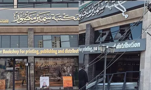 ഗസ്സയുടെ അഭിമാനമായ ‘സാമിർ മൻസൂർ ബുക്സ്റ്റോർ’ ഇസ്രായേൽ വീണ്ടും തകർത്തു