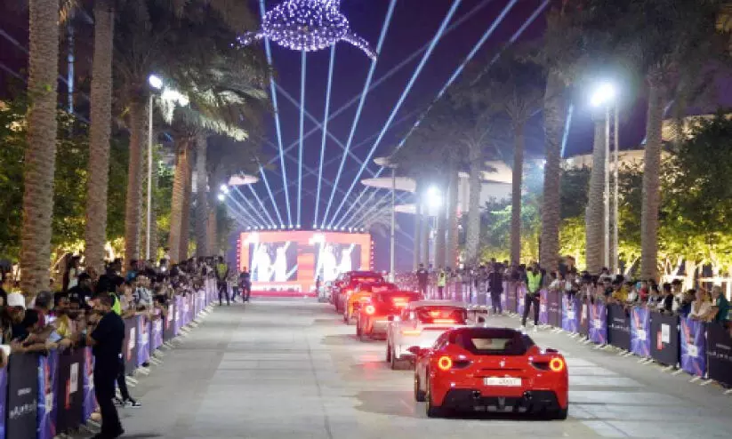 Parade of Excellence in vehicles on Lucille Boulevard Parade of Excellence in vehicles on Lucille Boulevard