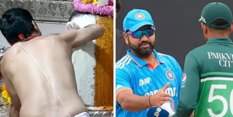 ടീം ഇന്ത്യയുടെ വിജയത്തിനായി മധ്യ പ്രദേശിലെ മഹാകാലേശ്വര ക്ഷേത്രത്തിൽ പ്രത്യേക പൂജ നടത്തി ടീം ഇന്ത്യയുടെ വിജയത്തിനായി മധ്യ പ്രദേശിലെ മഹാകാലേശ്വര ക്ഷേത്രത്തിൽ പ്രത്യേക പൂജ നടത്തി