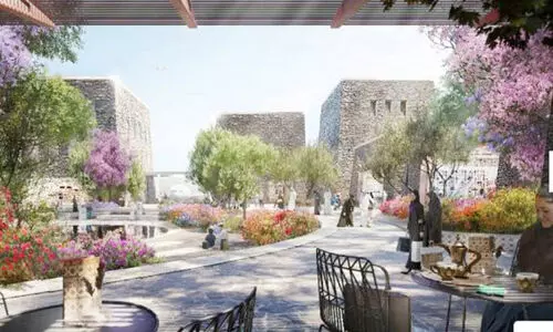 Model of the new Abha International Airport