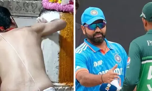 ടീം ഇന്ത്യയുടെ വിജയത്തിനായി മധ്യ പ്രദേശിലെ മഹാകാലേശ്വര ക്ഷേത്രത്തിൽ പ്രത്യേക പൂജ നടത്തി