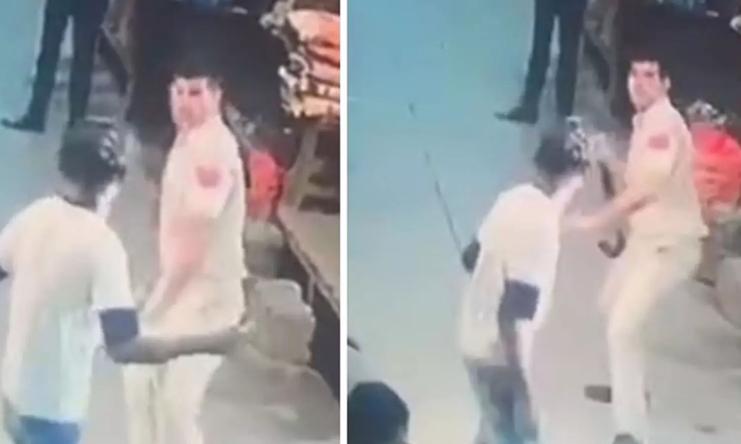 ഡൽഹിയിൽ പൊലീസുകാരനെതിരെ ​മൊബൈൽ ഫോൺ മോഷ്ടാവിന്റെ ബ്ലേഡാക്രമണം; സി.സി.ടി.വി ദൃശ്യങ്ങൾ പുറത്ത്-VIDEO