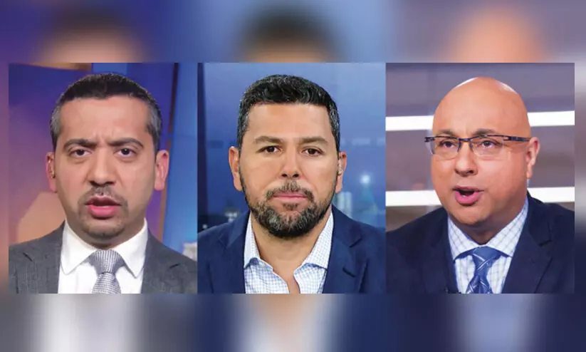 ഇസ്രായേൽ - ഫലസ്തീൻ സംഘർഷം: മൂന്ന് മുസ്ലിം അവതാരകരെ സസ്പെൻഡ് ചെയ്ത് എം.എസ്.എൻ.ബി.സി ഇസ്രായേൽ - ഫലസ്തീൻ സംഘർഷം: മൂന്ന് മുസ്ലിം അവതാരകരെ സസ്പെൻഡ് ചെയ്ത് എം.എസ്.എൻ.ബി.സി