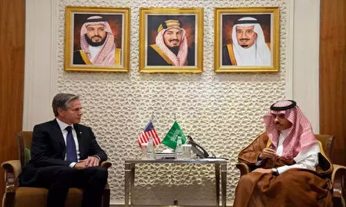 Antony Blinken Meeting with Foreign Minister Amir Faisal bin Farhan