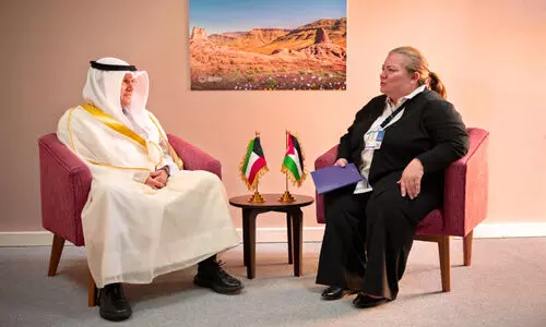 Kuwait Finance Minister Meeting with Seena Toukan