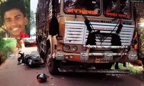 ബൈക്കിൽ ലോറിയിടിച്ച് യുവാവ് മരിച്ചു