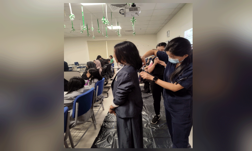 അ​ർ​ബു​ദ രോ​ഗി​ക​ൾ​ക്ക് ത​ല​മു​ടി ദാ​നം ന​ൽ​കി വി​ദ്യാ​ർ​ഥി​ക​ൾ