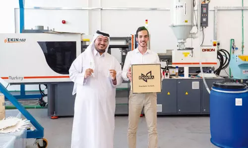 Abdullah Shat and Saud Al Emadi, the founders of Enwara