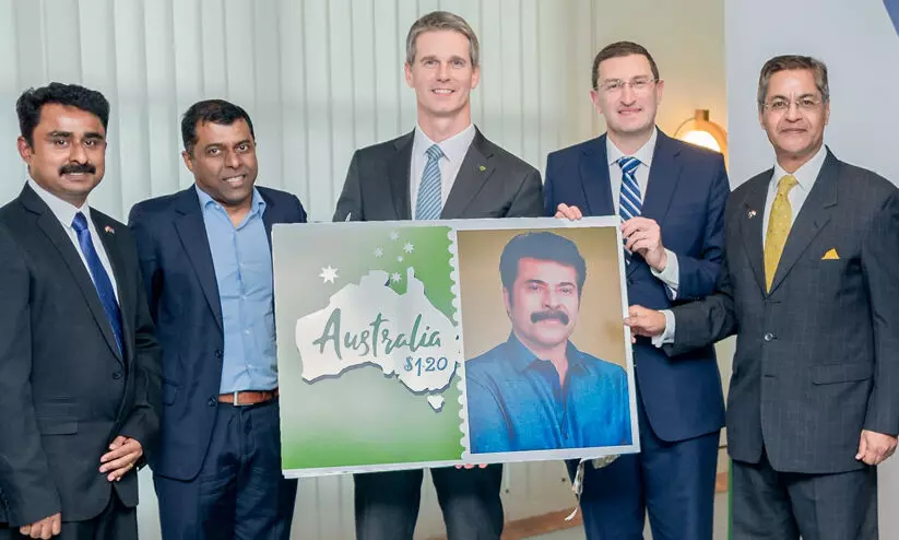 മമ്മൂട്ടിക്ക് ആദരവുമായി ആസ്‌ട്രേലിയൻ പാർലമെന്റ് സമിതി; 10,000 പേഴ്സണലൈസ്ഡ് സ്റ്റാമ്പുകൾ പുറത്തിറക്കി