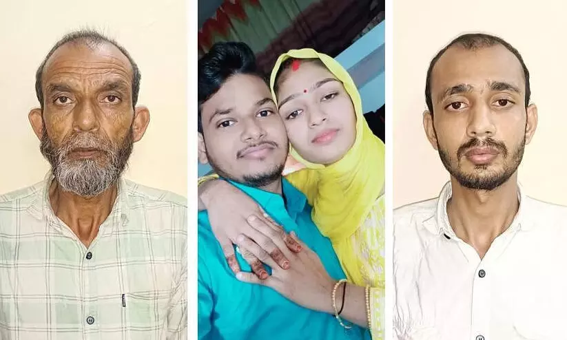 മിശ്രവിവാഹിതരായ ദമ്പതികളെ കൊന്ന കേസിൽ പിതാവും സഹോദരനും അറസ്റ്റിൽ