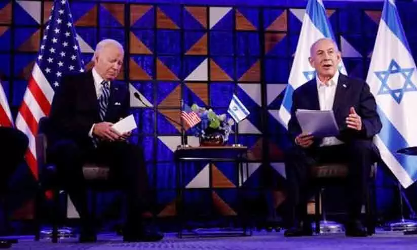 Biden meets Netanyahu as Gaza hospital blast overshadows Israel visit
