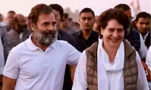 Rahul Gandhi and Priyanka Gandhi