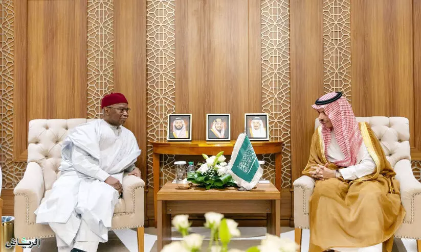 OIC Secretary General Hussain Ibrahim Twaha and Foreign Minister A. Mir Faisal bin Farhan OIC Secretary General Hussain Ibrahim Twaha and Foreign Minister A. Mir Faisal bin Farhan