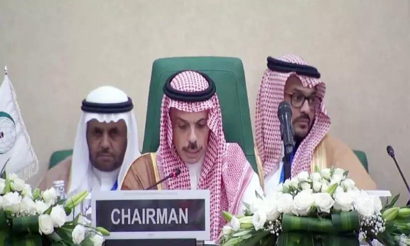 Foreign Ministers at OICC Headquarters in Jeddah Inauguration by Saudi Foreign Minister Amir Faisal bin Farhan