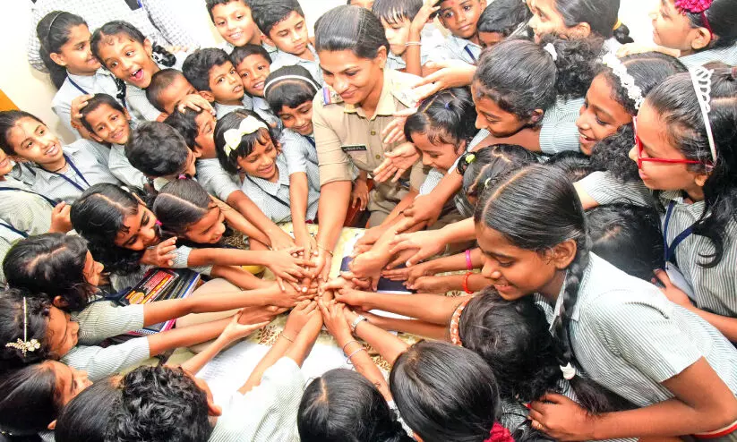 Women Police Station Kozhikode Celebrating Silver Jubily with BEM School Childrens