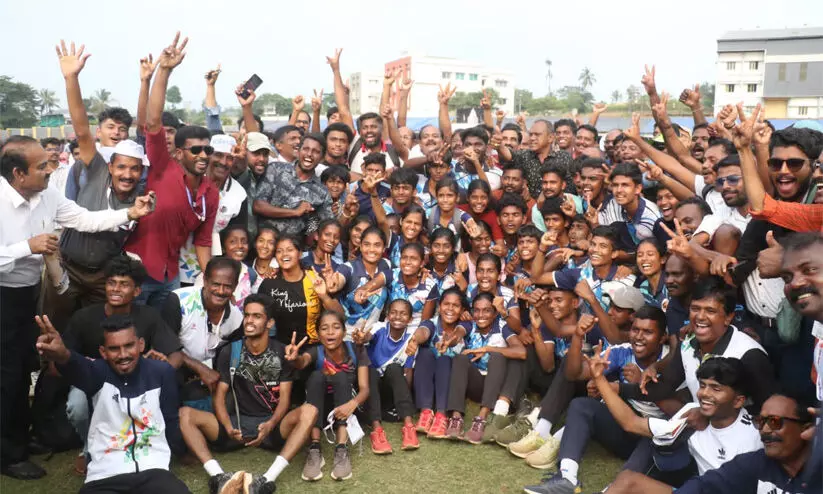 സംസ്ഥാന സ്‌കൂള്‍ കായികമേള: പാലക്കാടിന് ഹാട്രിക് കിരീടം, സ്കൂളുകളിൽ ചാംപ്യൻ ഐഡിയൽ കടകശ്ശേരി