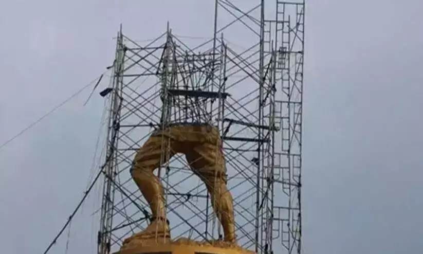 controversial Parashurama statue