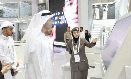 ദുബൈയിൽ നടക്കുന്ന ജൈടെക്സ് ഗ്ലോബലിലെ ജി.ഡി.ആർ.എഫ്.എ പവിലിയനിൽനിന്ന് ദുബൈയിൽ നടക്കുന്ന ജൈടെക്സ് ഗ്ലോബലിലെ ജി.ഡി.ആർ.എഫ്.എ പവിലിയനിൽനിന്ന്