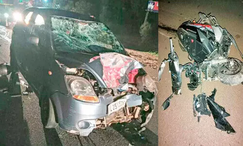 പാലാ-പൊൻകുന്നം റോഡിൽ രണ്ടുദിവസത്തിനുള്ളിൽ മൂന്ന് അപകടം