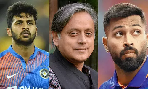 Shashi Tharoor-Shardul Thakur-Hardik Pandya